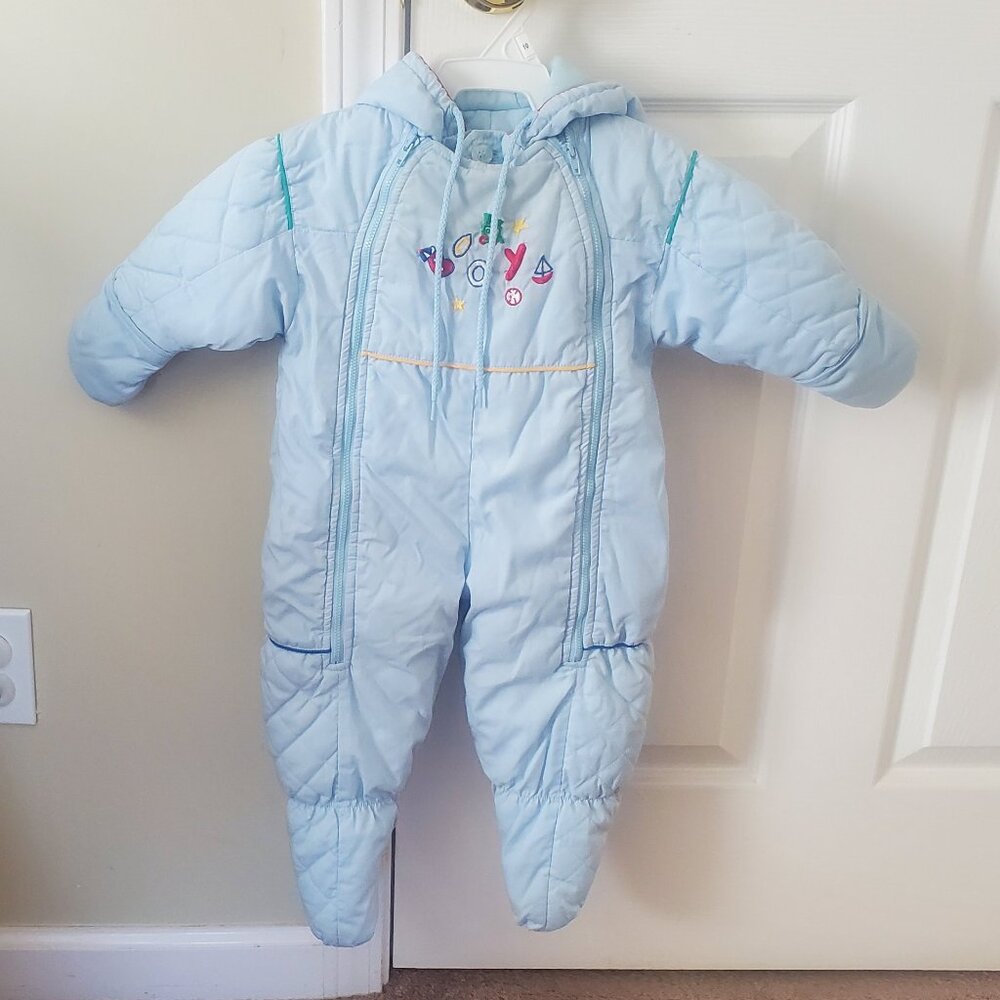 Vintage Weather Tamer One Piece Baby Snowsuit/Bodysuit